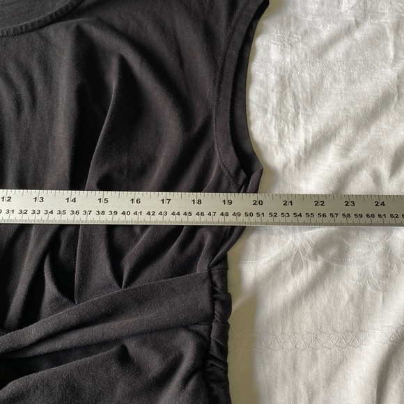 Lands' End Women's Black Sleeveless Knit Midi/Maxi Dress Size 1X (16W - 18W) - Picture 6 of 14